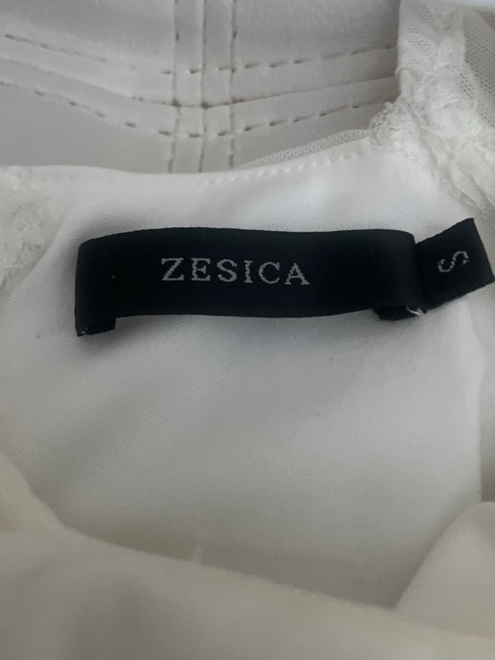 Zesica Women's White Lace Trim Slip - White